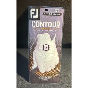 Footjoy Contour FLX Men's Golf Glove LARGE Regular Left Glove - Pearl (RH Swing)